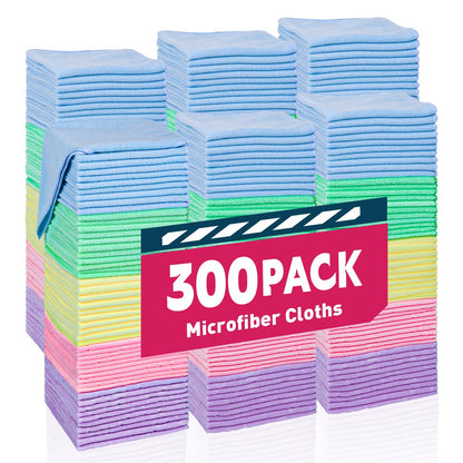 TEAWOO Microfiber Cleaning Cloths-50 Pack, Microfiber Towels Bulk