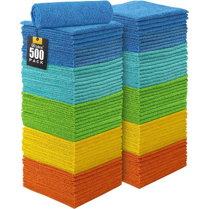 AIDEA Microfiber Cleaning Cloth-50PK, Microfiber Towels for Cars, 12"×12"