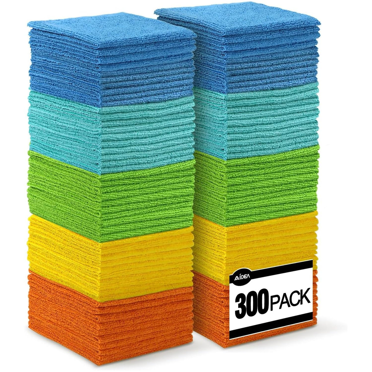 AIDEA Microfiber Cleaning Cloth-50PK, Microfiber Towels for Cars, 12"×12"