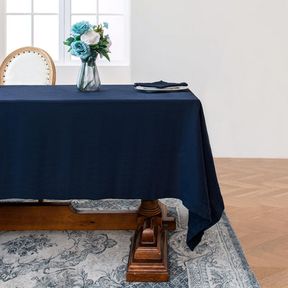 Linen World Linen Tablecloth,100% French Linen Natural Tablecloth 132" x 90" Inch,Washable Rectangular Tablecloth for Dining,Outdoor,Weddings and Restaurants,Decorative Thanksgiving Christmas
