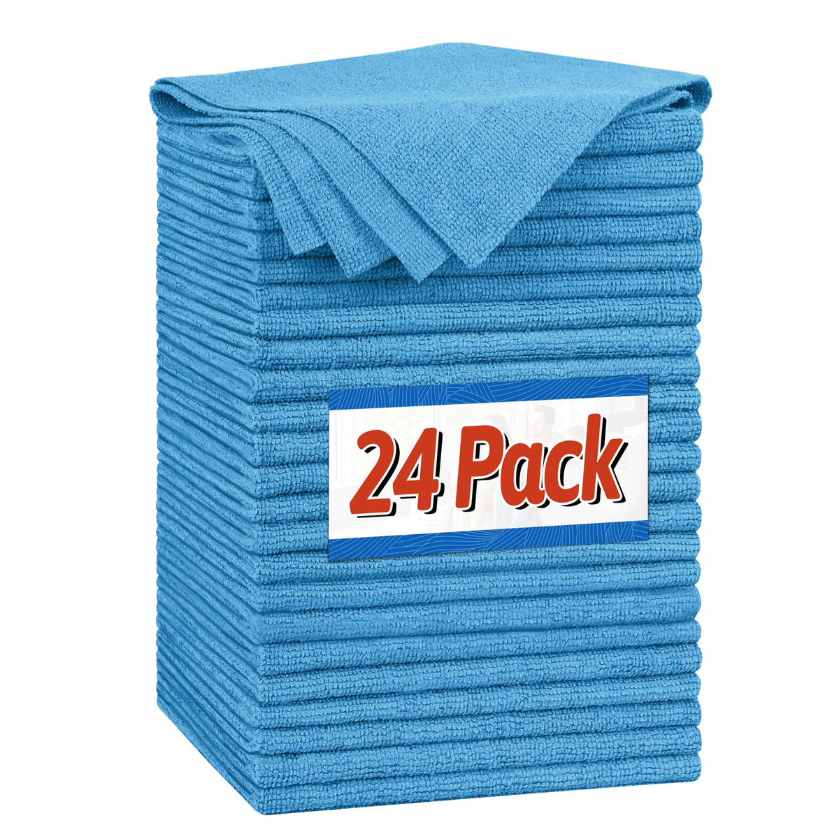 FIXSMITH Microfiber Cleaning Cloth, 100 Pack Shop Towels, Micro Fiber Cloth for Cleaning Car, All-Purpose Absorbent Cleaning Rags for Housekeeping, Dust Cloth for Office, Car Wash Towels, 12inx12in