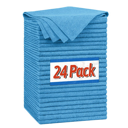 FIXSMITH Microfiber Cleaning Cloth, 100 Pack Shop Towels, Micro Fiber Cloth for Cleaning Car, All-Purpose Absorbent Cleaning Rags for Housekeeping, Dust Cloth for Office, Car Wash Towels, 12inx12in