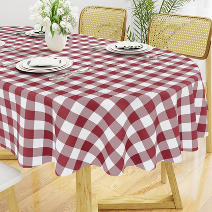 Smiry Fall Tablecloth, Flannel Backed Vinyl Table Cloth, 60"x84"