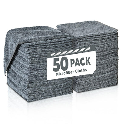 TEAWOO Microfiber Cleaning Cloths-50 Pack, Microfiber Towels Bulk