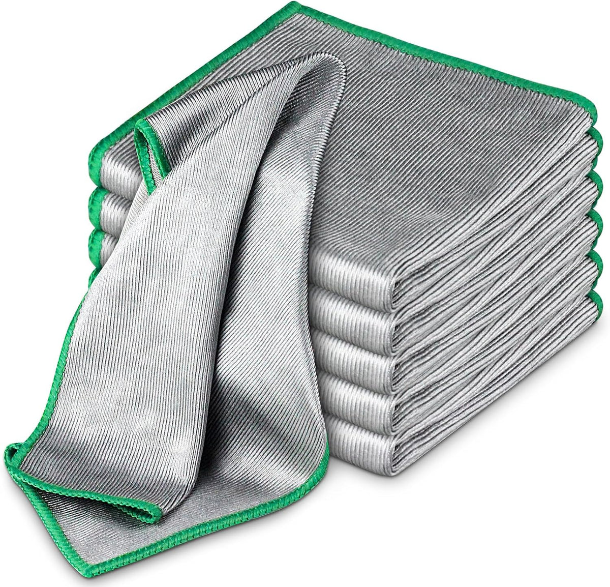 Airlab Glass Polishing Streak Free Miracle Cleaning Cloth, Silver-Green
