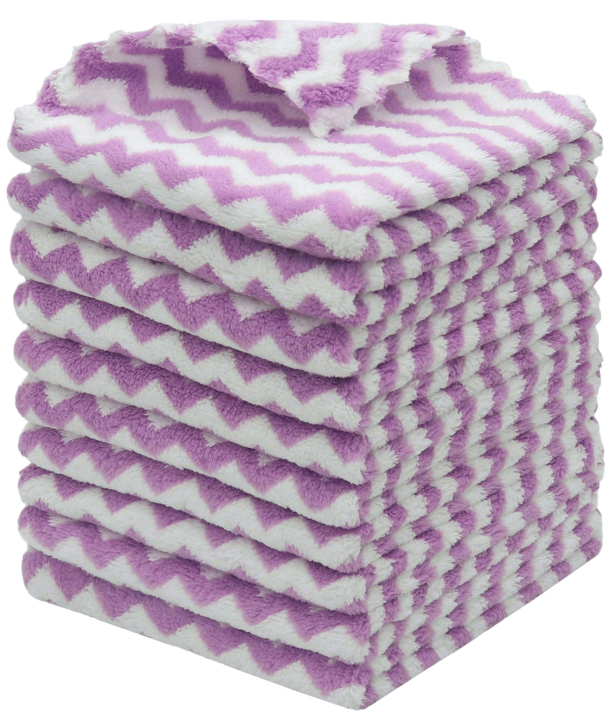 Microfiber Cleaning Cloth, 10 Pack Microfiber Rags,12”x12”,Mix Color