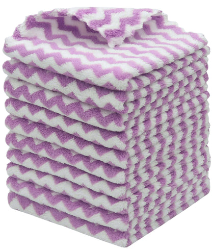 Microfiber Cleaning Cloth, 10 Pack Microfiber Rags,12”x12”,Mix Color