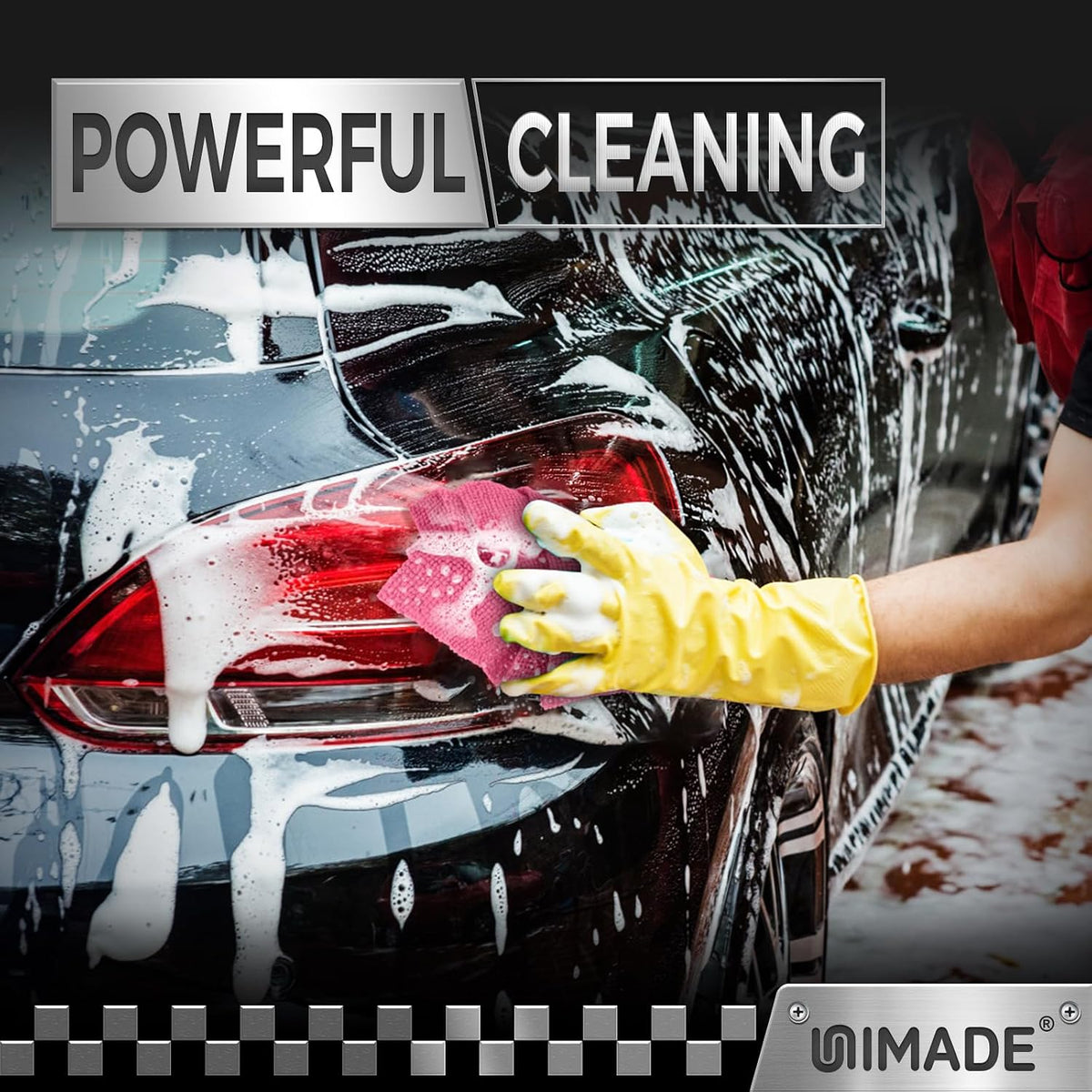 UNIMADE Microfiber Cleaning Cloth, 100PK Commercial Grade Work Rags