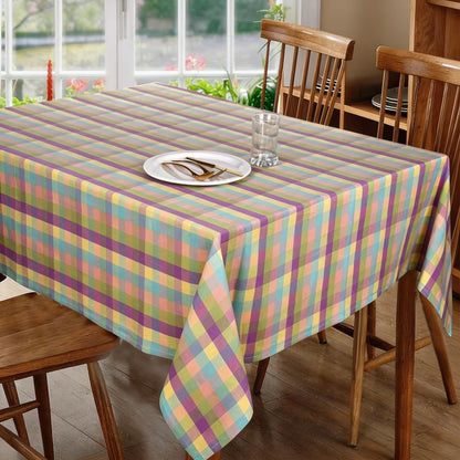 Urban Villa Tabletop Cover Kitchen Dining Tablecloth 100% Cotton Holiday Celebrations Wedding Dinner Parties White Rectangle 60X120 Inches 10-12 Seats Table Cloth