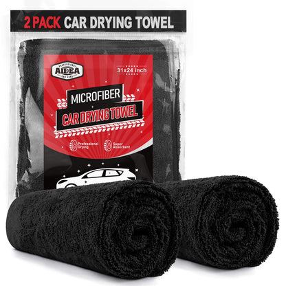AIDEA Microfiber Cleaning Cloth 24 Pack, Microfiber Towels for Cars, Soft & Absorbent Cleaning Rags, Premium Lint Free Shop Towels for House, Kitchen, Car, 12inx16in