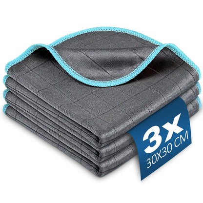 Airlab Glass Polishing Streak Free Miracle Cleaning Cloth, Silver-Green