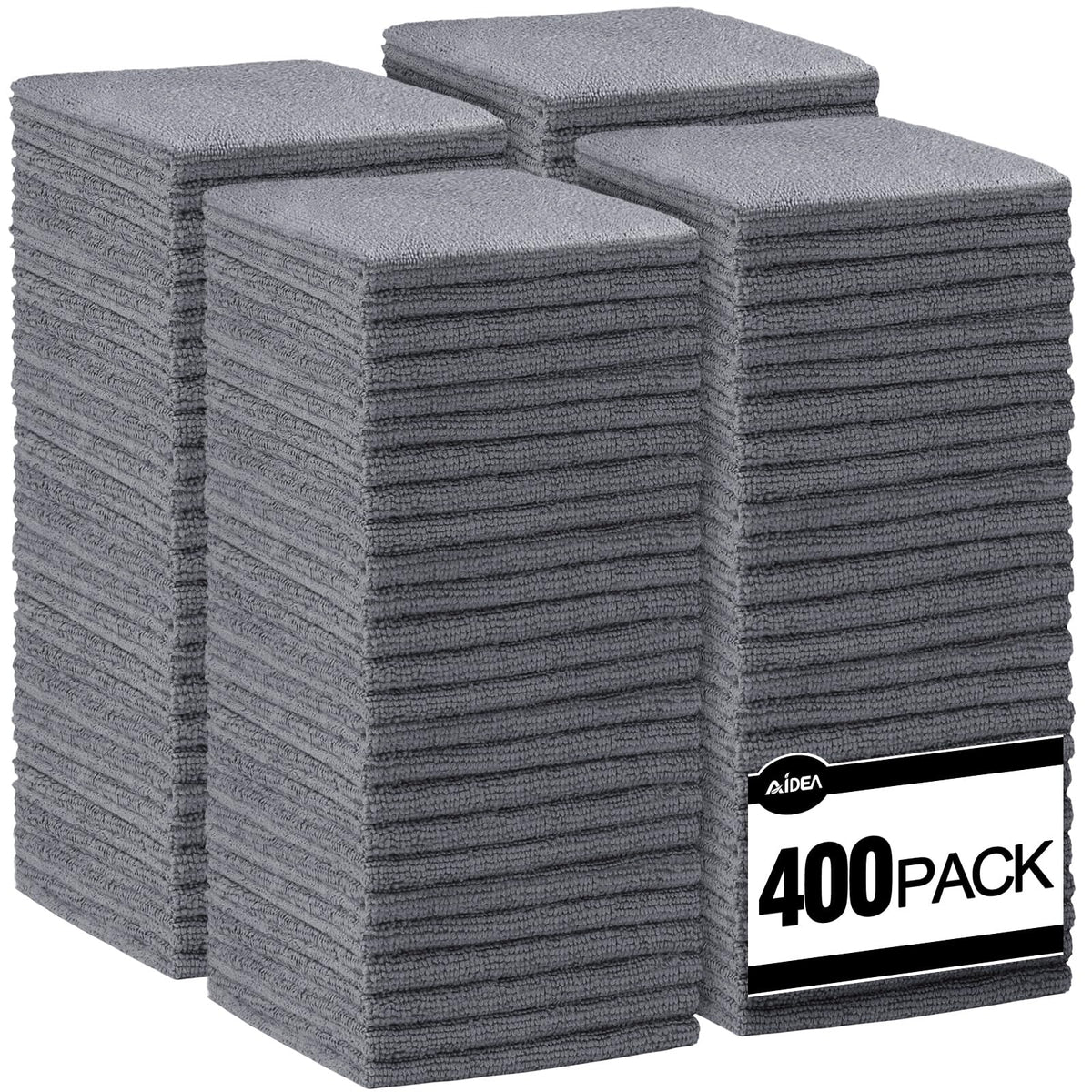 AIDEA Microfiber Cleaning Cloth-50PK, Microfiber Towels for Cars, 12"×12"