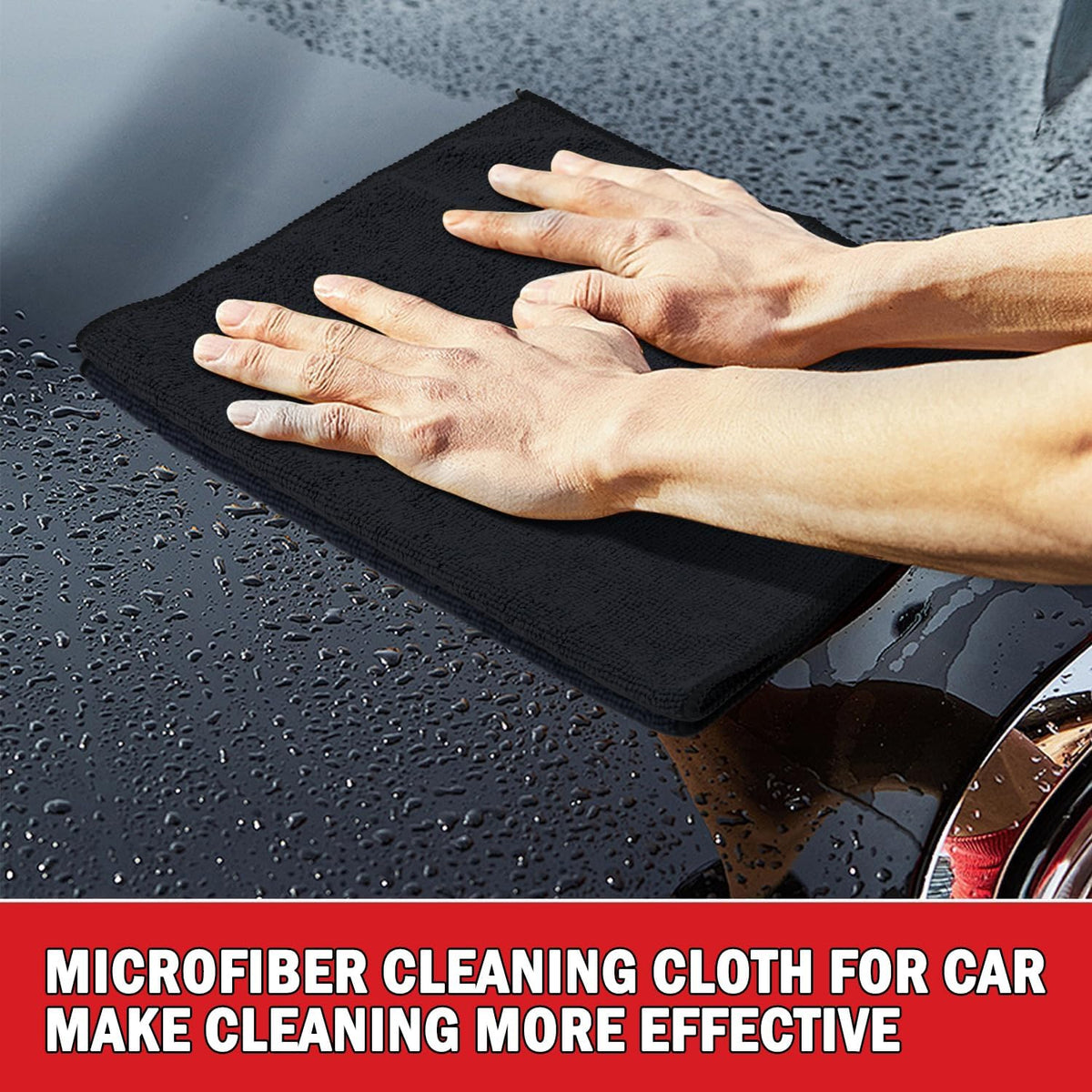 AIDEA Microfiber Cleaning Cloth 24 Pack, Microfiber Towels for Cars, Soft & Absorbent Cleaning Rags, Premium Lint Free Shop Towels for House, Kitchen, Car, 12inx16in