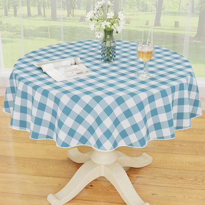 Smiry Fall Tablecloth, Flannel Backed Vinyl Table Cloth, 60"x84"
