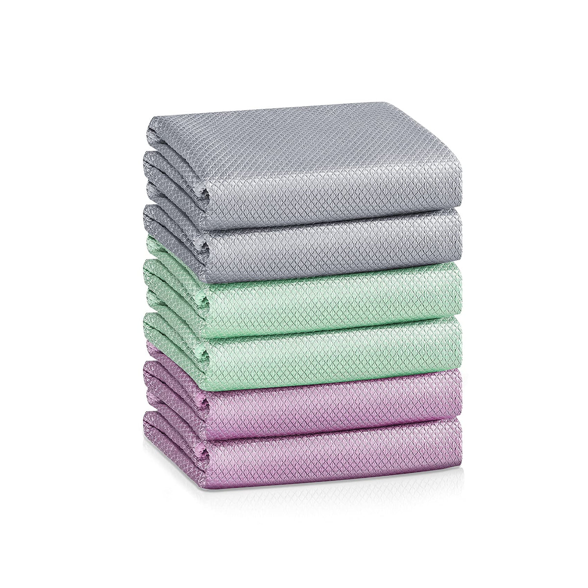 Fish Scale Streak Free Magic Glass Window Car Mirror Microfiber Cleaning Cloth Cleaner Cloths,Lint Free Stainless Steel Windshield Shower Cleaning Cloth,Miracle Polishing Towels Shiny Wipes,Pack 6,Mix