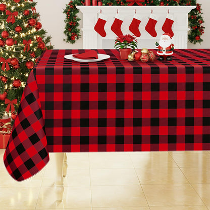 Smiry Fall Tablecloth, Flannel Backed Vinyl Table Cloth, 60"x84"