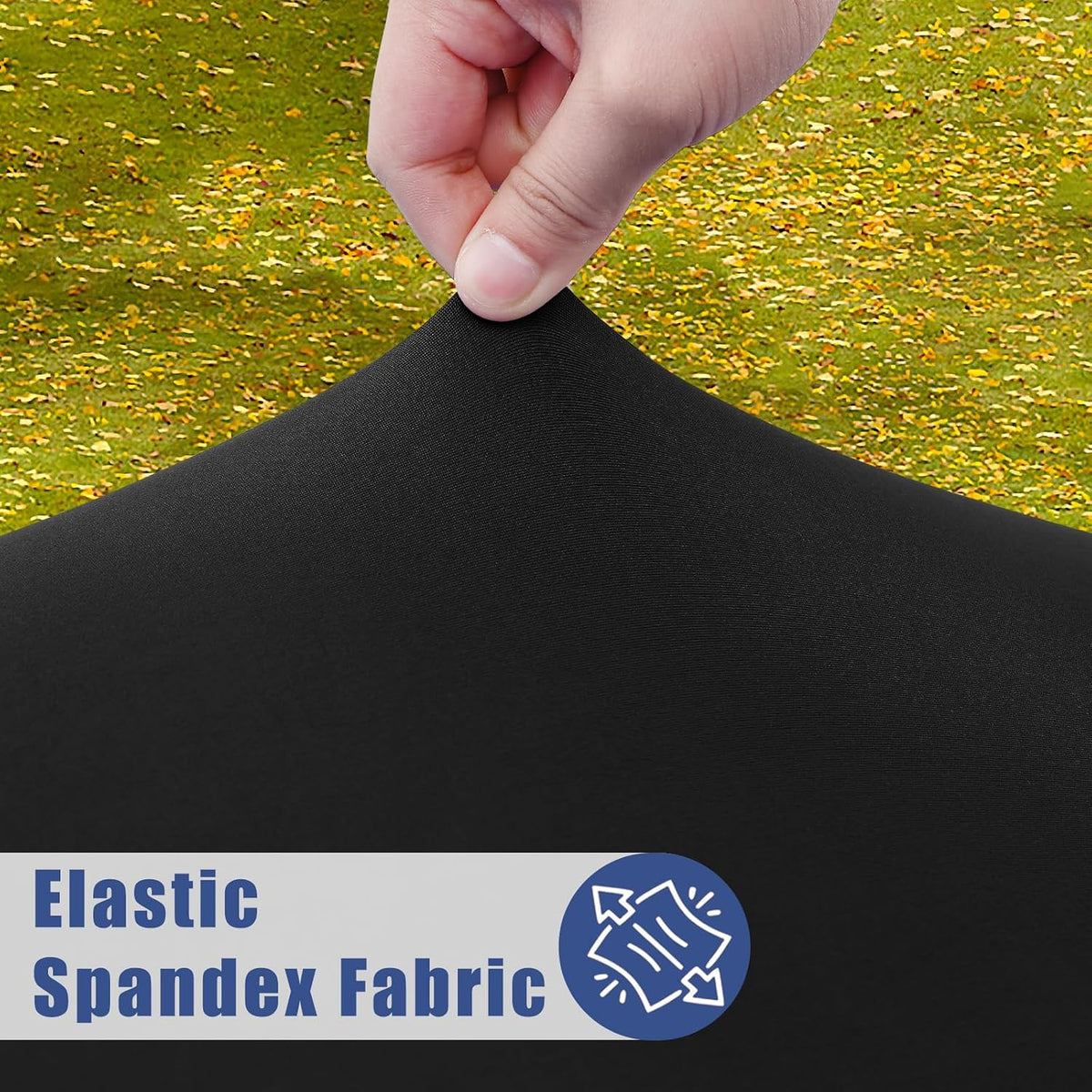Moosfor 2 Pack Rectangle Spandex Fitted Table Cloth, 6FT Elastic Tablecloth