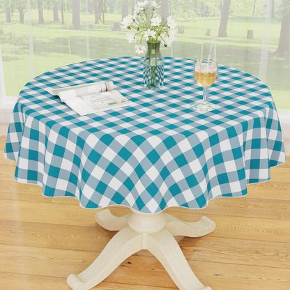 Smiry Fall Tablecloth, Flannel Backed Vinyl Table Cloth, 60"x84"