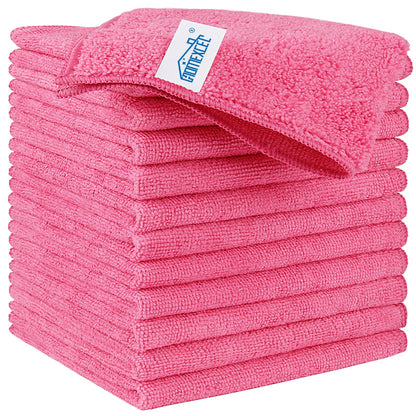 HOMEXCEL 8PK Microfiber Cleaning Cloth, Cleaning Rags for Home, 11.5x11.5in