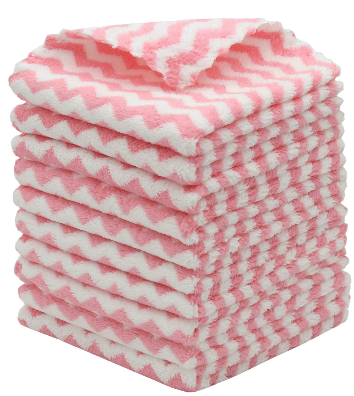 Microfiber Cleaning Cloth, 10 Pack Microfiber Rags,12”x12”,Mix Color