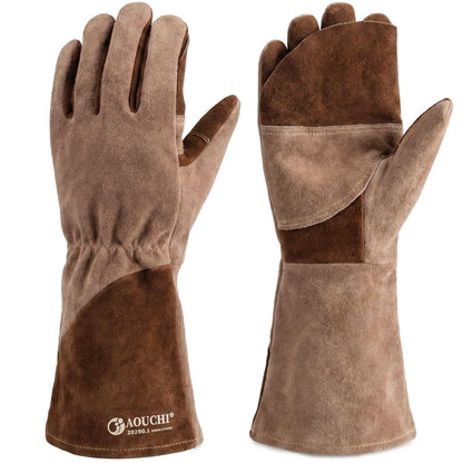 Welding Gloves -Long Sleeve Fireproof and Heat Resistant 15IN L