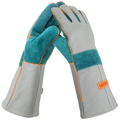 BEETRO 932℉ Heat Resistant Forge/Mig/Stick Welding Gloves for Oven/Grill/Fireplace/Furnace/Stove/Pot Holder/Wood Burner
