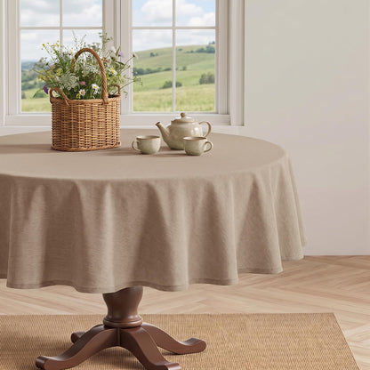 IVAPUPU Textured Linen Rectangle Table Cloth, Sage Green, 52 x 70 Inch