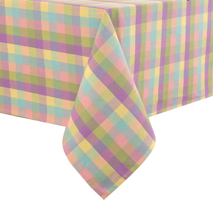 Urban Villa Tabletop Cover Kitchen Dining Tablecloth 100% Cotton Holiday Celebrations Wedding Dinner Parties White Rectangle 60X120 Inches 10-12 Seats Table Cloth