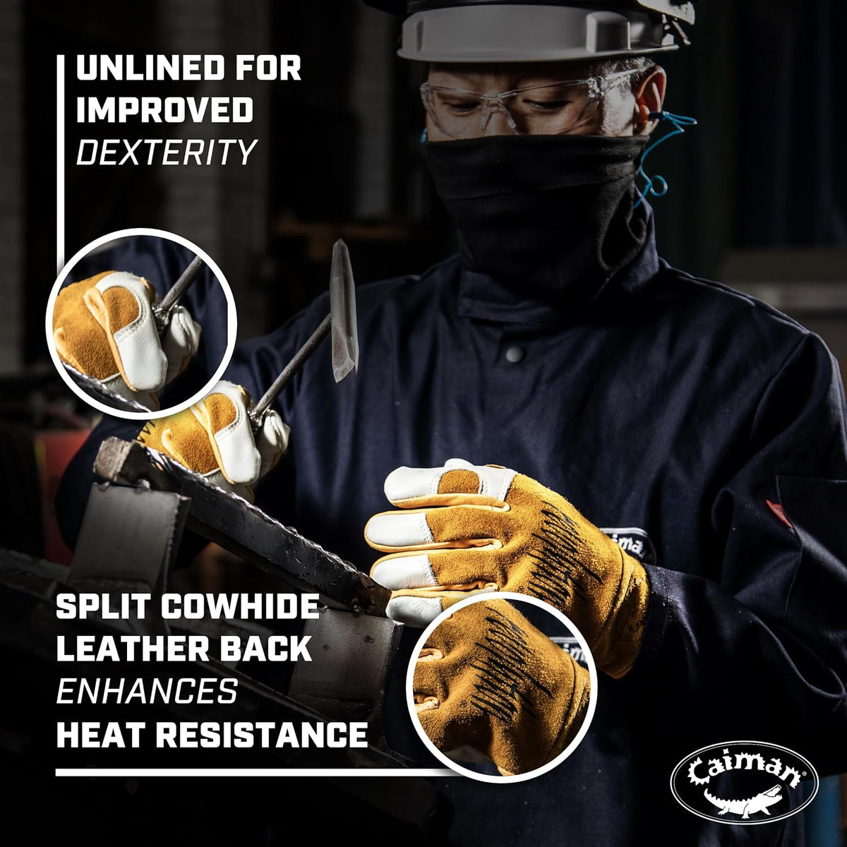 Caiman Kevlar-Seamed Multi-Task Welding Gloves 1828