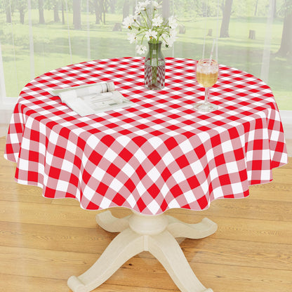 Smiry Fall Tablecloth, Flannel Backed Vinyl Table Cloth, 60"x84"