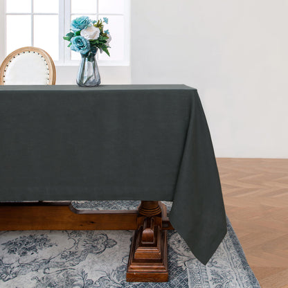 Linen World Linen Tablecloth,100% French Linen Natural Tablecloth 132" x 90" Inch,Washable Rectangular Tablecloth for Dining,Outdoor,Weddings and Restaurants,Decorative Thanksgiving Christmas