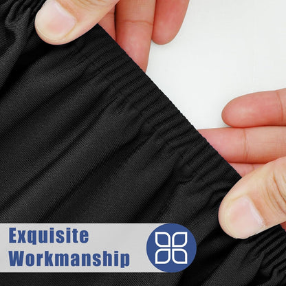 Moosfor 2 Pack Rectangle Spandex Fitted Table Cloth, 6FT Elastic Tablecloth