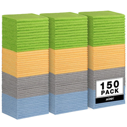 AIDEA Microfiber Cleaning Cloth 24 Pack, Microfiber Towels for Cars, Soft & Absorbent Cleaning Rags, Premium Lint Free Shop Towels for House, Kitchen, Car, 12inx16in