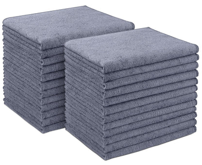 AIDEA Microfiber Cleaning Cloth 24 Pack, Microfiber Towels for Cars, Soft & Absorbent Cleaning Rags, Premium Lint Free Shop Towels for House, Kitchen, Car, 12inx16in