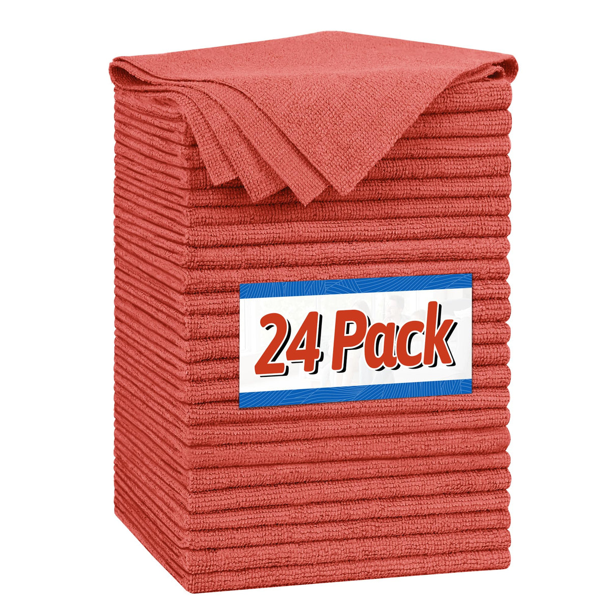 FIXSMITH Microfiber Cleaning Cloth, 100 Pack Shop Towels, Micro Fiber Cloth for Cleaning Car, All-Purpose Absorbent Cleaning Rags for Housekeeping, Dust Cloth for Office, Car Wash Towels, 12inx12in