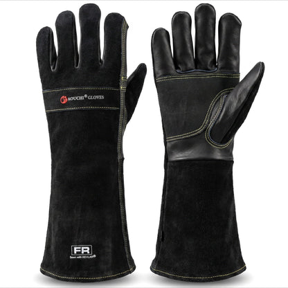 Welding Gloves -Long Sleeve Fireproof and Heat Resistant 15IN L