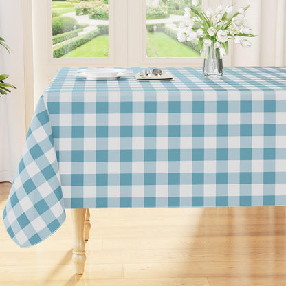 Smiry Fall Tablecloth, Flannel Backed Vinyl Table Cloth, 60"x84"