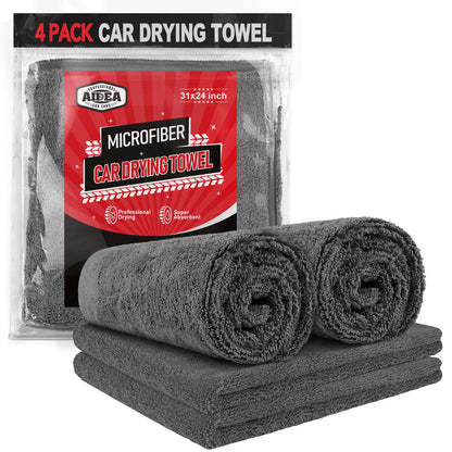 AIDEA Microfiber Cleaning Cloth 24 Pack, Microfiber Towels for Cars, Soft & Absorbent Cleaning Rags, Premium Lint Free Shop Towels for House, Kitchen, Car, 12inx16in