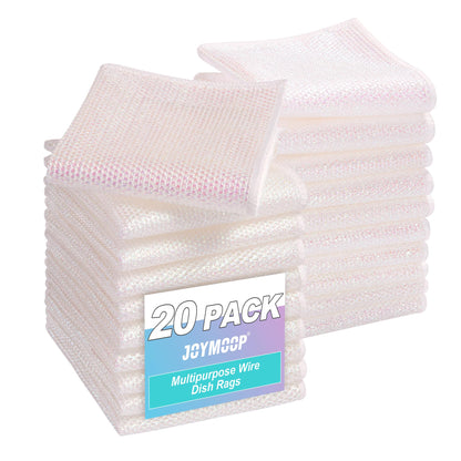 JOYMOOP Microfiber Cleaning Cloth, 18 Piece Set, Small, Multi Color