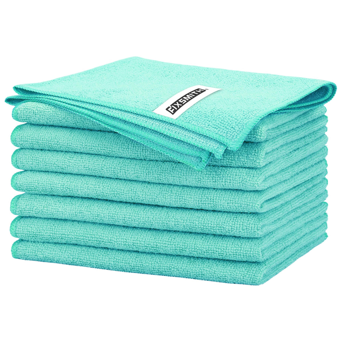 FIXSMITH Microfiber Cleaning Cloth - Pack of 8, Size: 12 x 16 in, Multi-Functional Cleaning Towels, Highly Absorbent Cleaning Rags, Lint-Free, Streak-Free Cleaning Cloths for Car Kitchen Home
