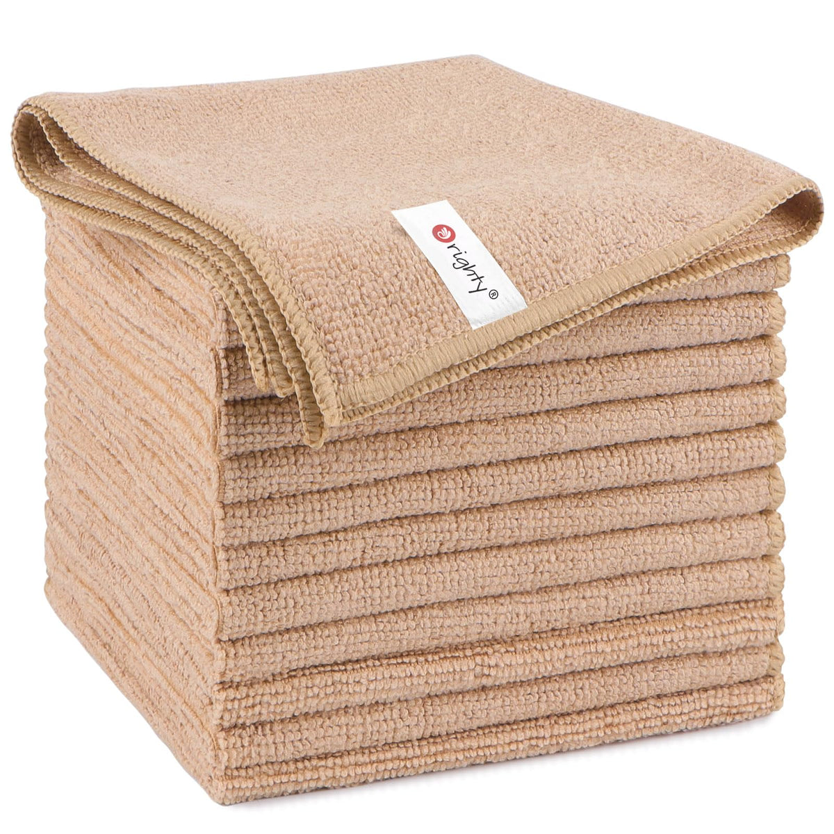 Orighty Microfiber Cleaning Cloth, Cleaning Rags, 12 Pack, 12x11 in