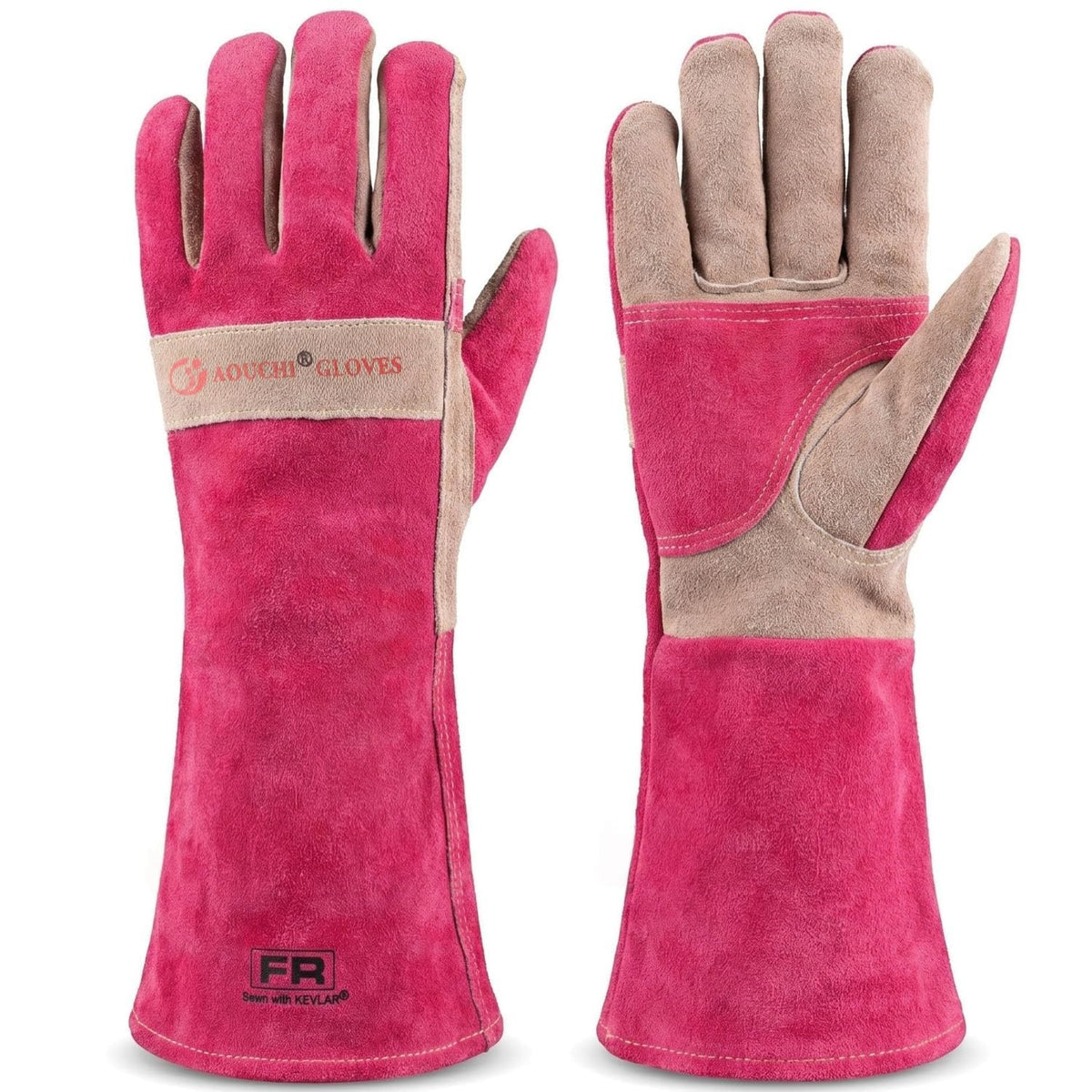 Welding Gloves -Long Sleeve Fireproof and Heat Resistant 15IN L
