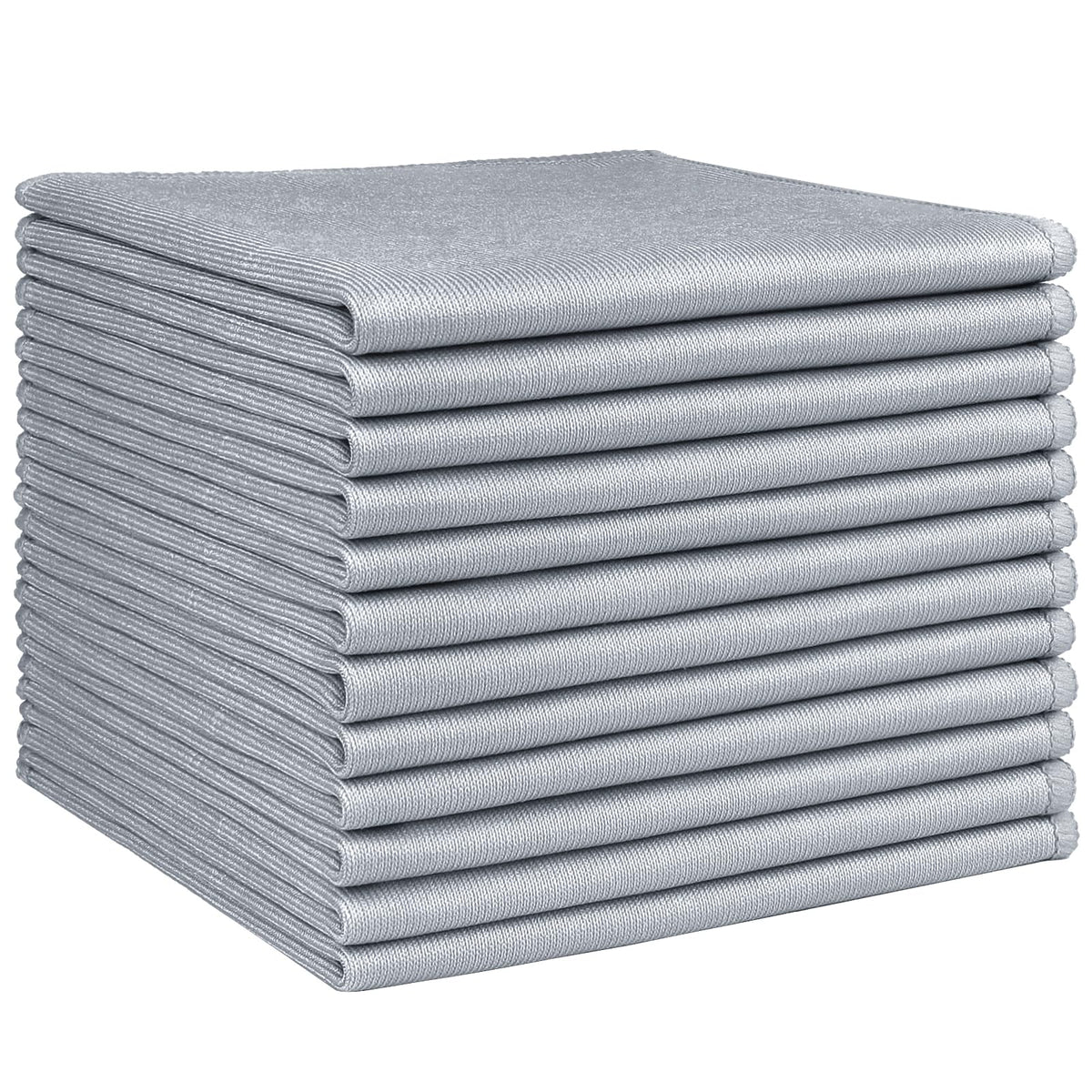 HOMEXCEL Glass Cleaning Cloths 6PK, Streak Free Towel for Windows, 14x16in