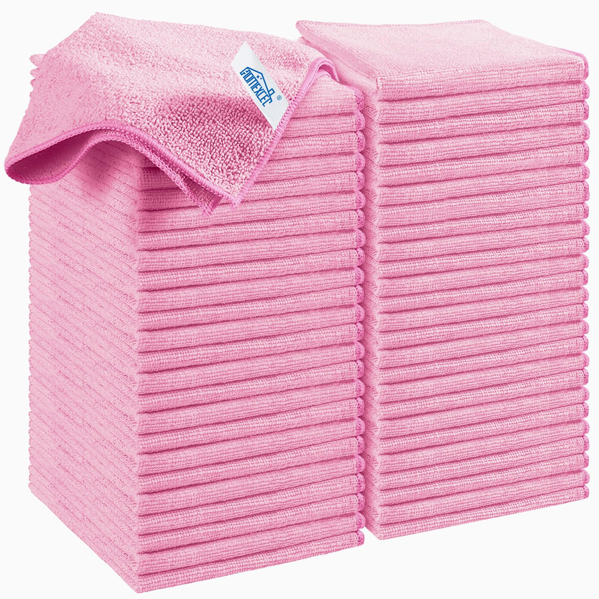 HOMEXCEL 8PK Microfiber Cleaning Cloth, Cleaning Rags for Home, 11.5x11.5in