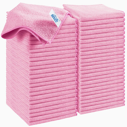 HOMEXCEL 8PK Microfiber Cleaning Cloth, Cleaning Rags for Home, 11.5x11.5in
