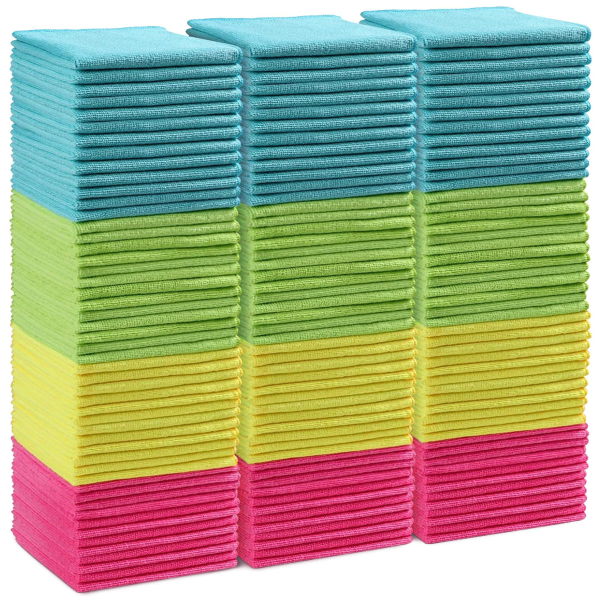 HOMEXCEL 8PK Microfiber Cleaning Cloth, Cleaning Rags for Home, 11.5x11.5in