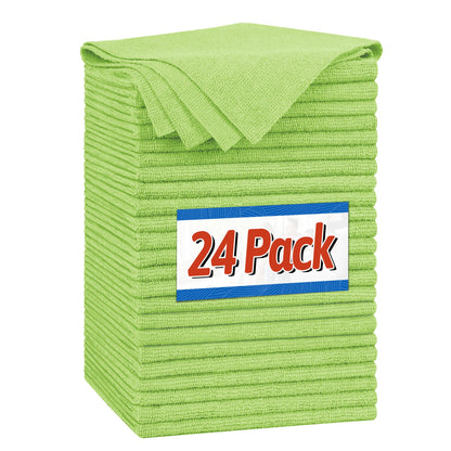 FIXSMITH Microfiber Cleaning Cloth, 100 Pack Shop Towels, Micro Fiber Cloth for Cleaning Car, All-Purpose Absorbent Cleaning Rags for Housekeeping, Dust Cloth for Office, Car Wash Towels, 12inx12in