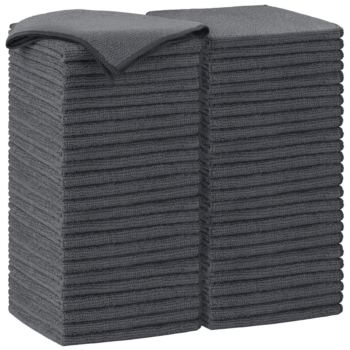 AIDEA Brown Microfiber Cleaning Cloth-12PK, Cleaning Rags 12"x12" Absorbent