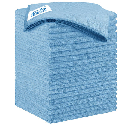 HOMEXCEL Black Microfiber Cleaning Cloth 12 Pack, 12.5 x 12.5 inch Microfiber Towels for Cars, Ultra Absorbent Car Washing Cloth, Lint Free Streak Free Cleaning Rags for Car, Kitchen, and Window