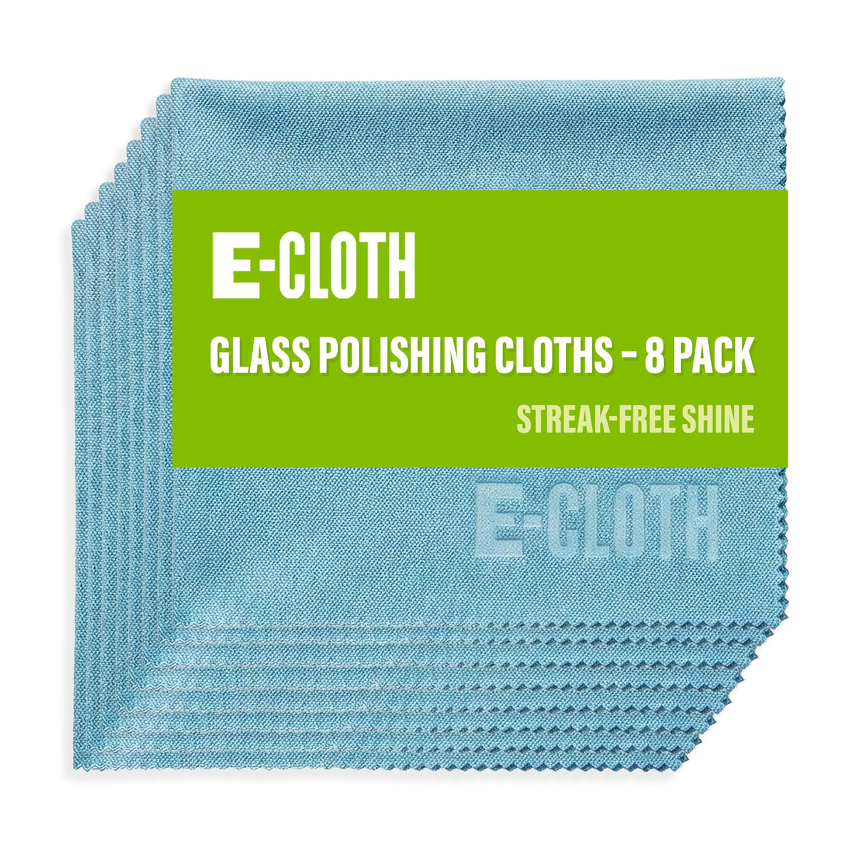E-Cloth Glass & Polishing Cloth - Reusable & Durable Glass Cleaner - 4 Pack